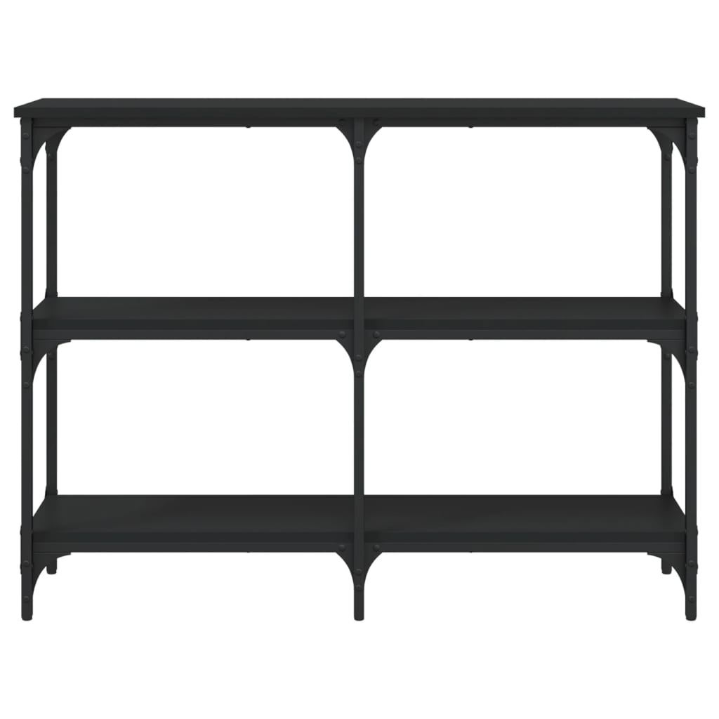vidaXL Konsolinis staliukas, juodas, 100x29x75cm, apdirbta mediena
