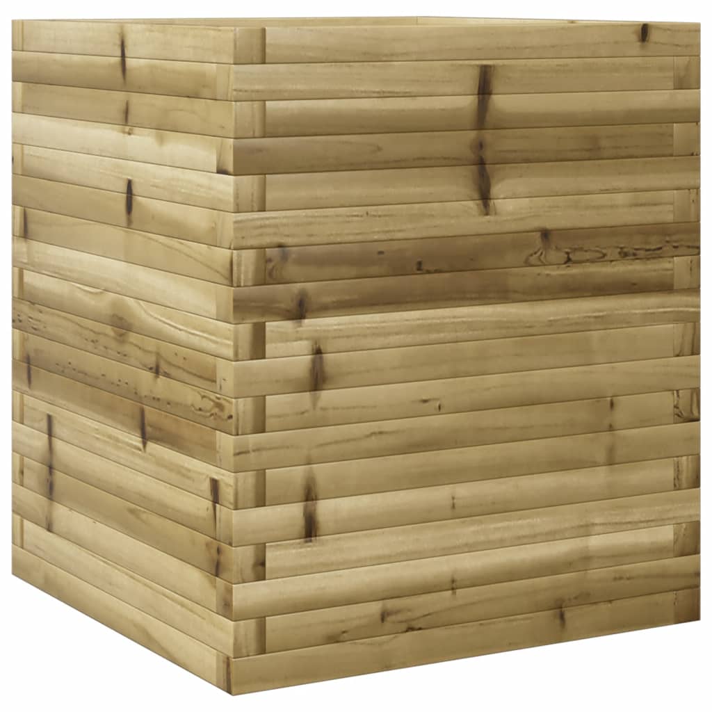 vidaXL Sodo lovelis, 60x60x68,5cm, impregnuota pušies mediena