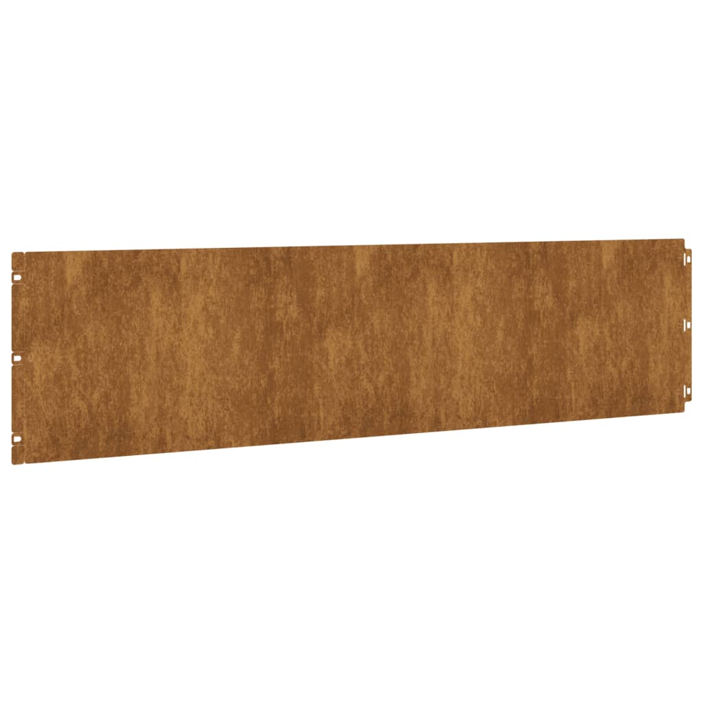 vidaXL Vejos apvadai, 10vnt., 25x103cm, lankstus Corten plienas