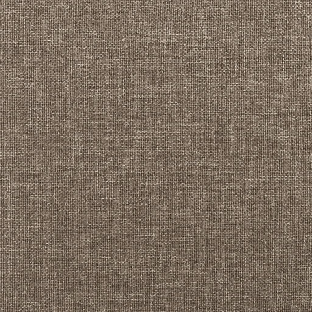 vidaXL Galvūgaliai, 2vnt., taupe spalvos, 100x5x78/88cm, audinys