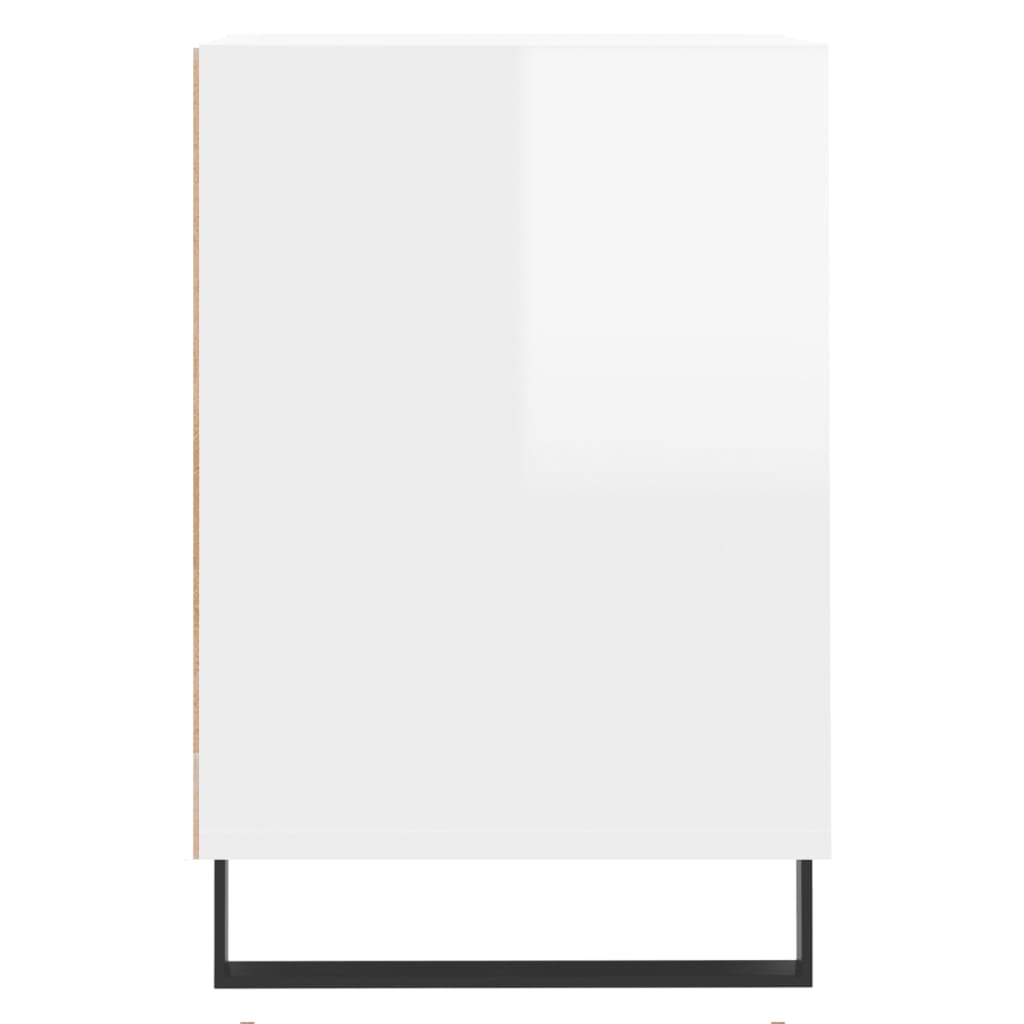 vidaXL Televizoriaus spintelė, balta, 100x35x55cm, mediena, blizgi