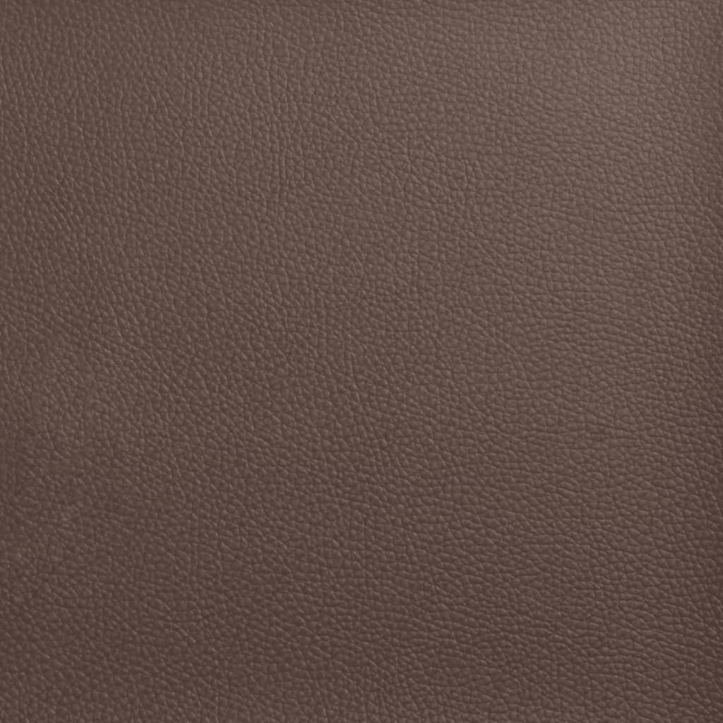 vidaXL Galvūgalio pagalvėlė, rudos spalvos, 100 cm, dirbtinė oda