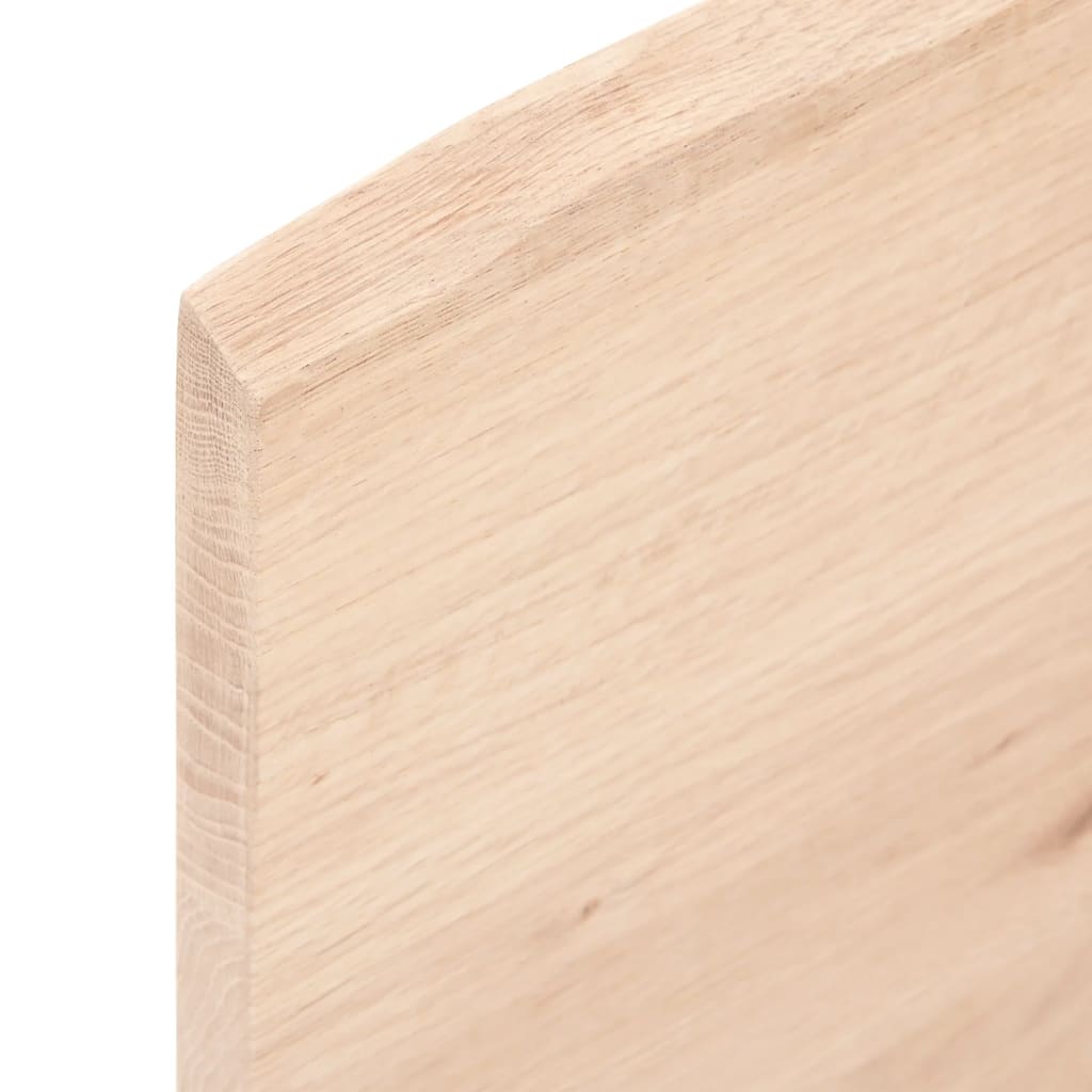 vidaXL Stalviršis, 100x50x2cm, ąžuolo medienos masyvas, su gyvu kraštu
