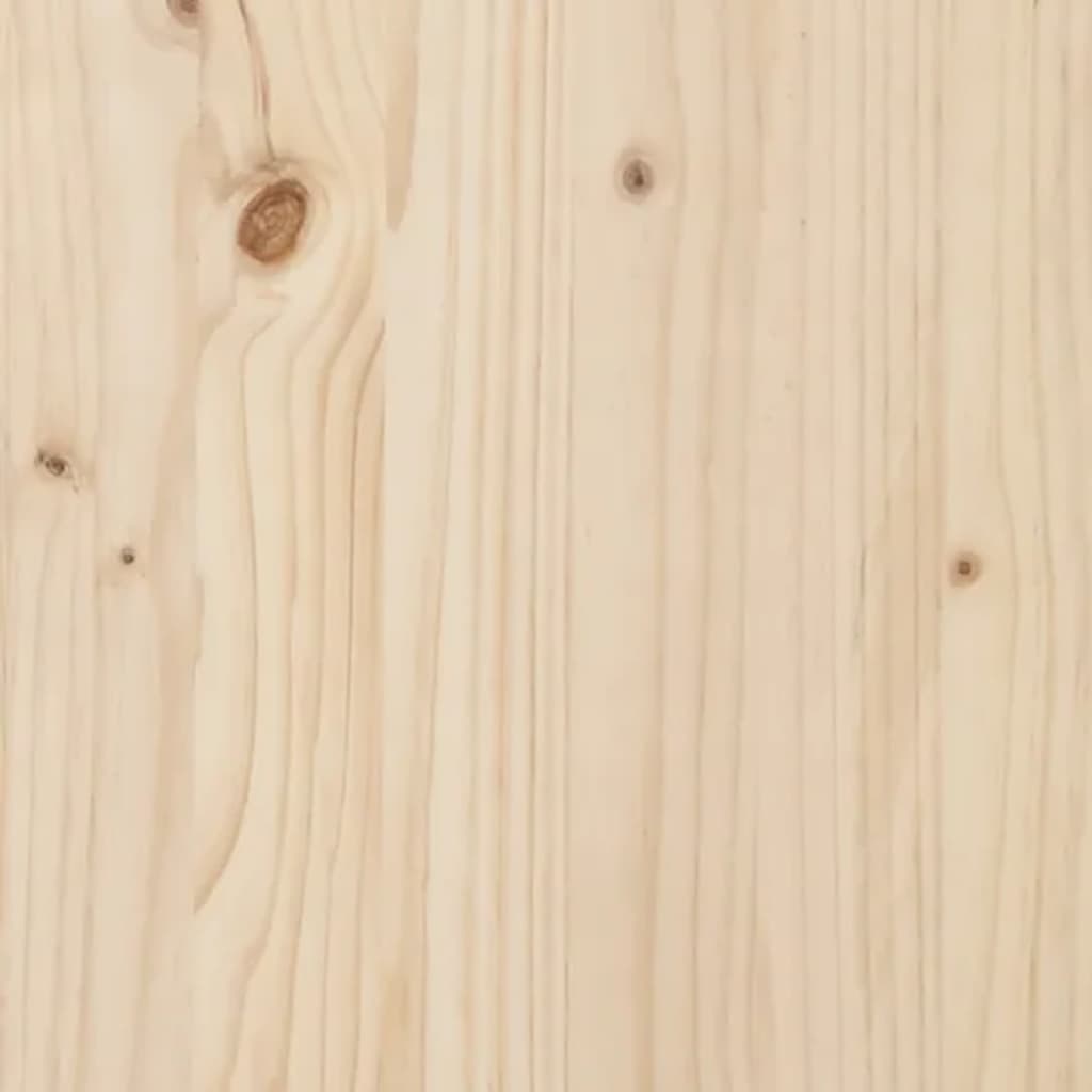 vidaXL Lovos rėmas su galvūgaliu, 90x200cm, medienos masyvas