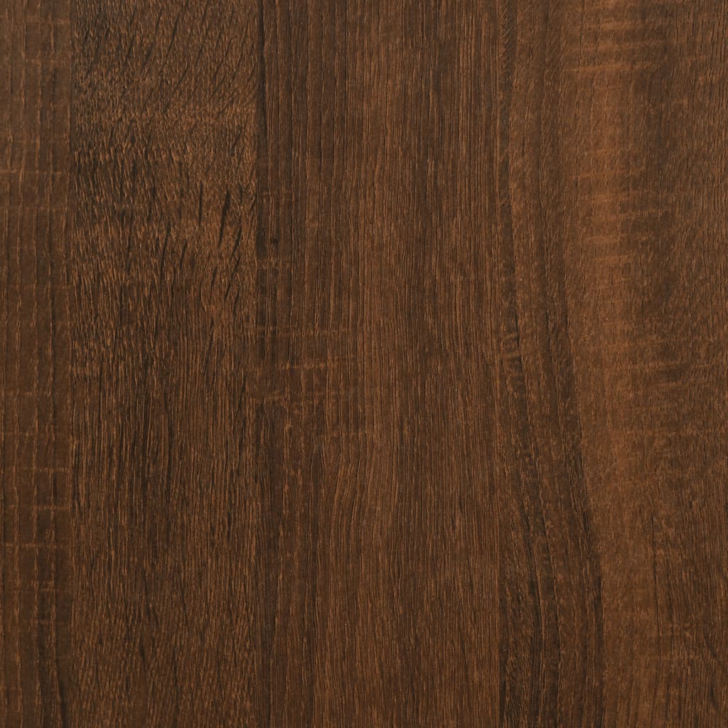 vidaXL Kavos staliukas, rudas ąžuolo, 100x100x40cm, apdirbta mediena