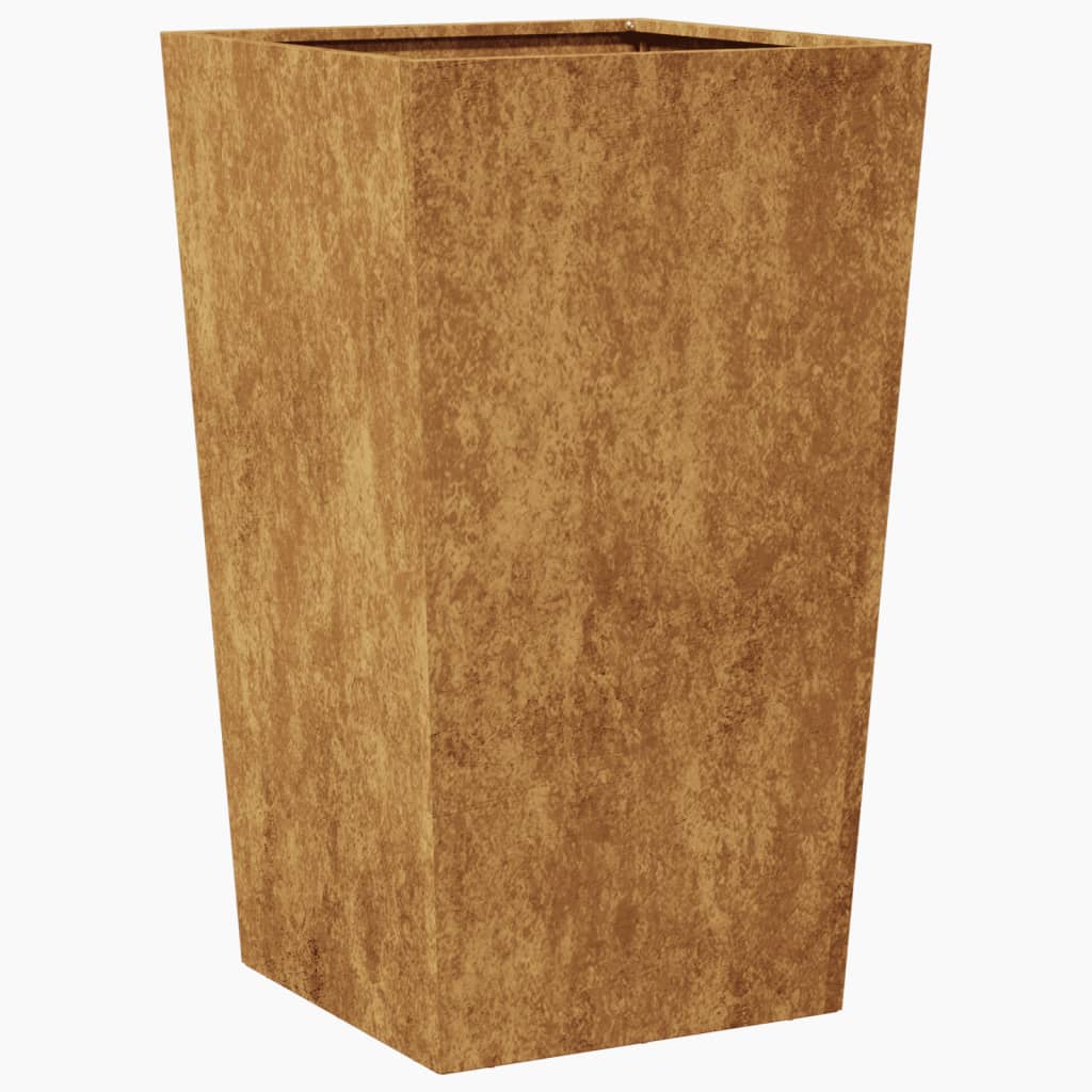 vidaXL Sodo loveliai, 2vnt., 45x45x75cm, corten plienas