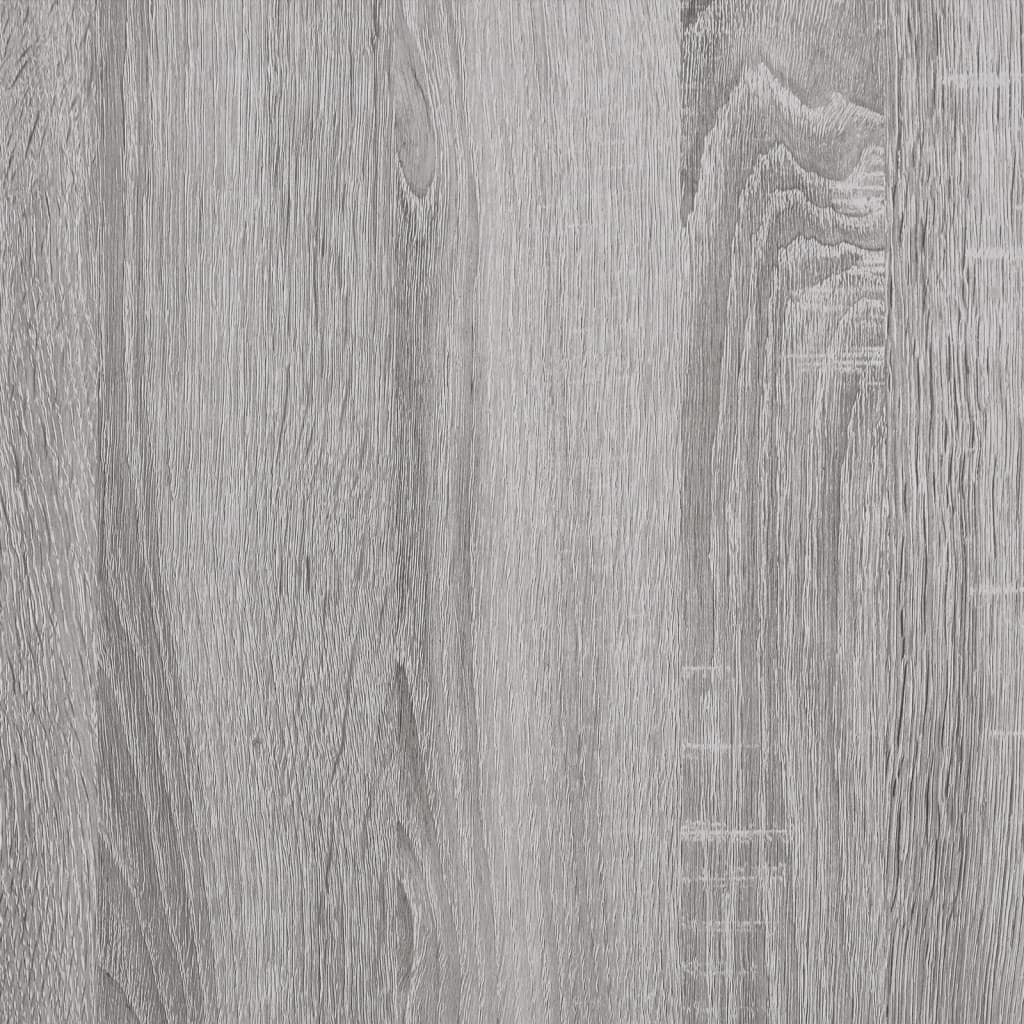 vidaXL Knygų spinta, 5 aukštų, pilka ąžuolo, 76x32x158cm, mediena