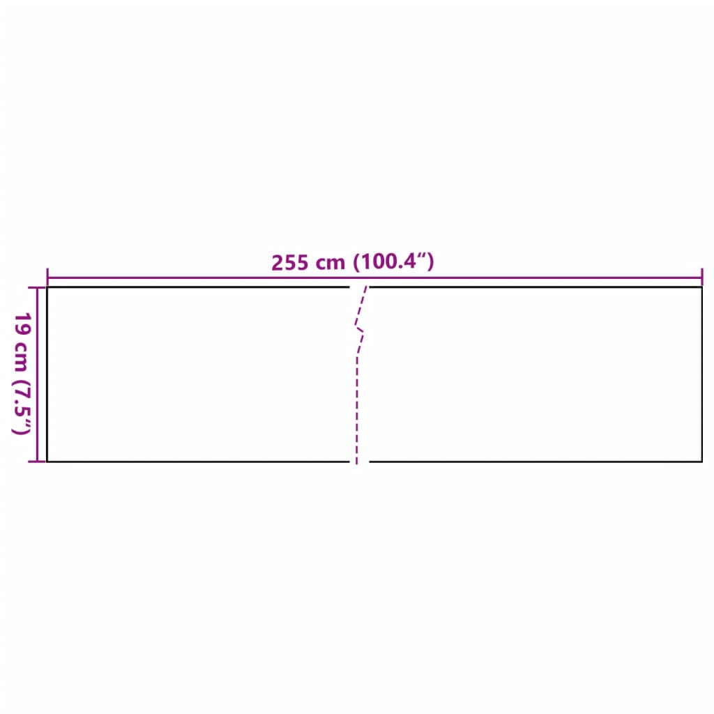 vidaXL Balkono pertvaros, 5vnt., antracito, 255x19cm, poliratanas