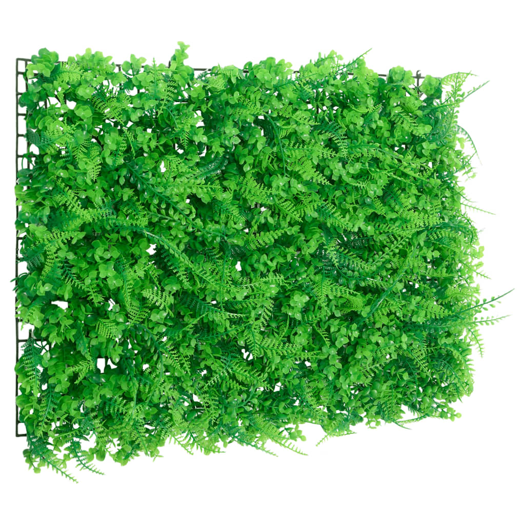  vidaXL Dirbtinių paparčio lapų tvoros, 6vnt., žalios, 40x60cm