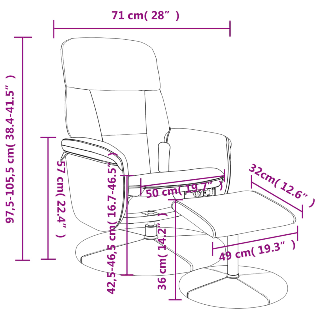 vidaXL Atlošiama masažinė kėdė su pakoja, juodos spalvos, aksomas