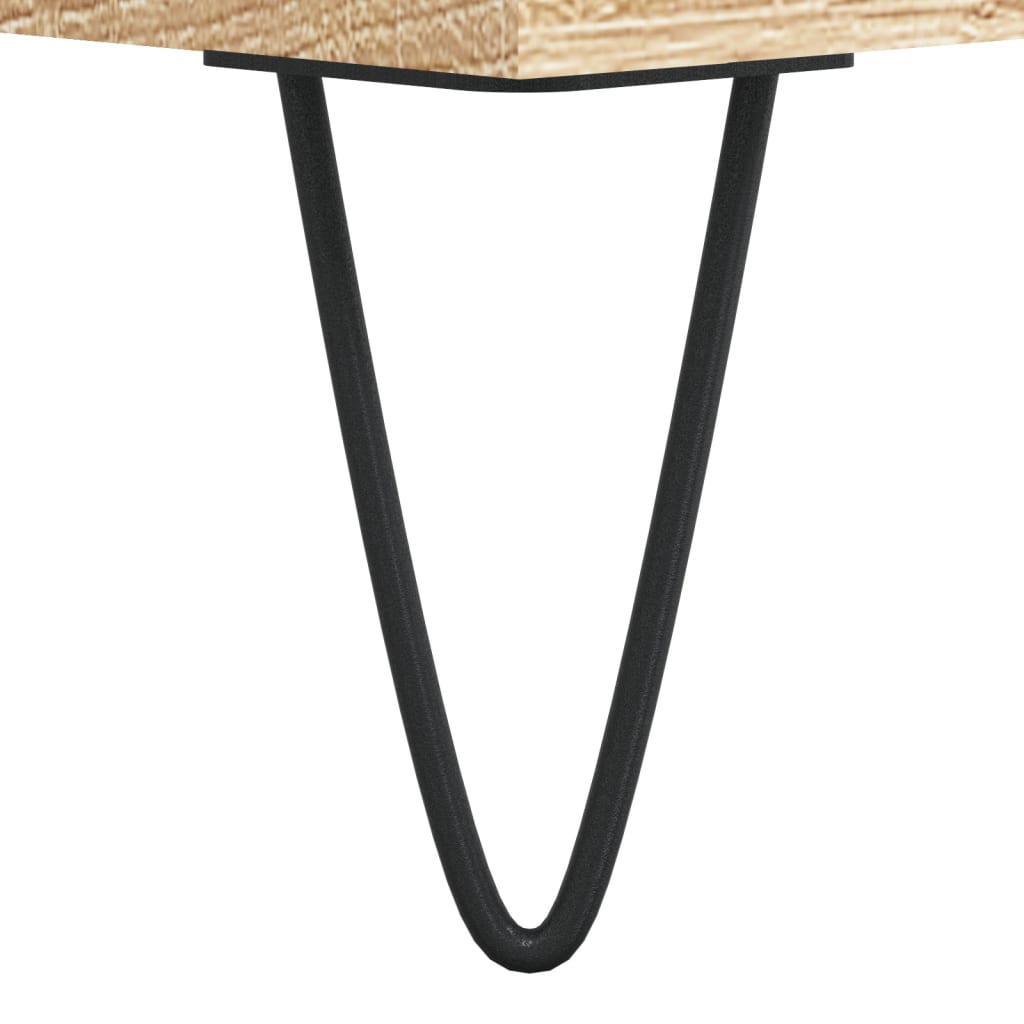 vidaXL Batų suoliukas, sonoma ąžuolo, 102x35x55cm, apdirbta mediena