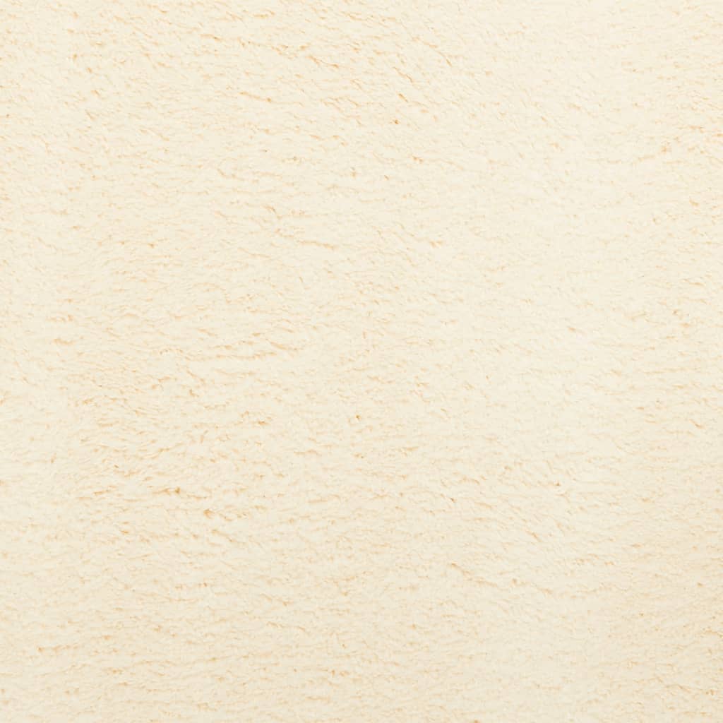 vidaXL Kilimas HUARTE, kreminės spalvos, 80cm, trumpi šereliai