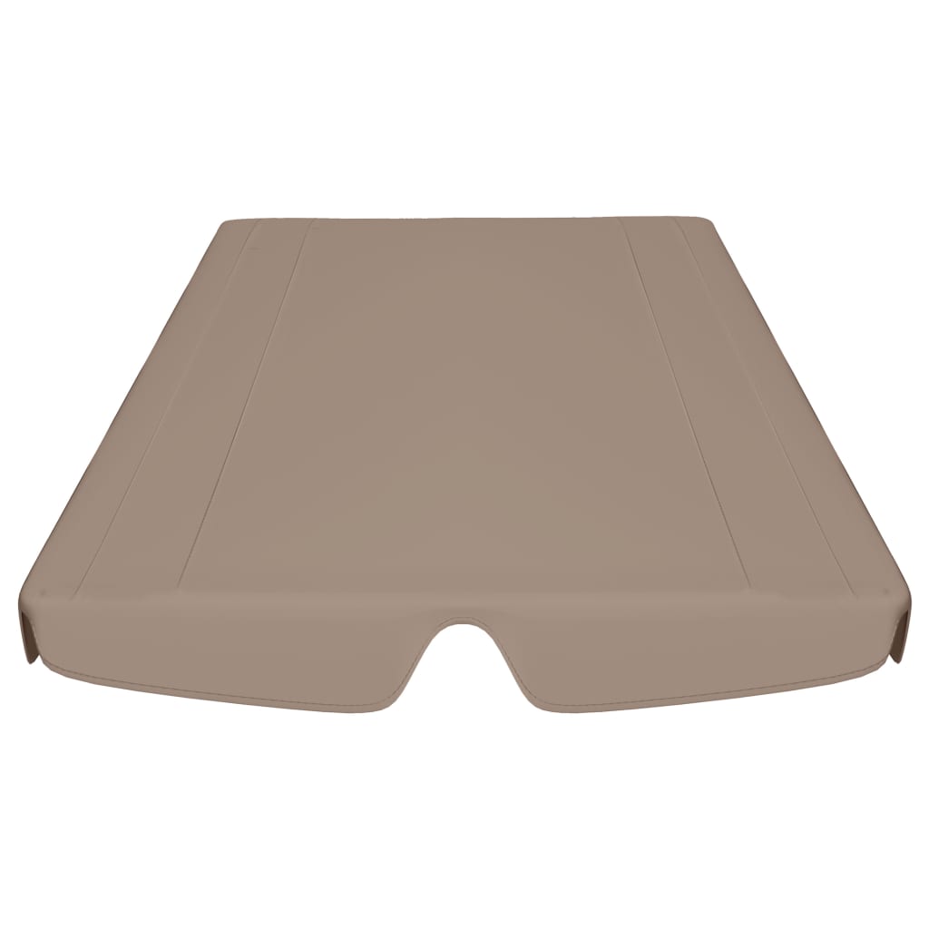 vidaXL Pakaitinis skliautas sodo sūpynėms, taupe, 150/130x105/70cm