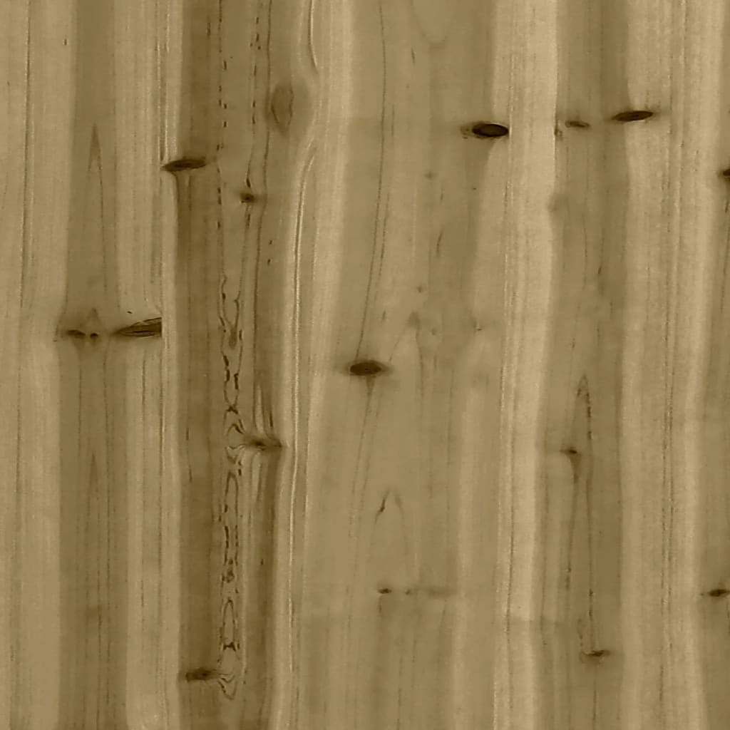 vidaXL Sodo lovelis, 80x80x72cm, impregnuota pušies mediena