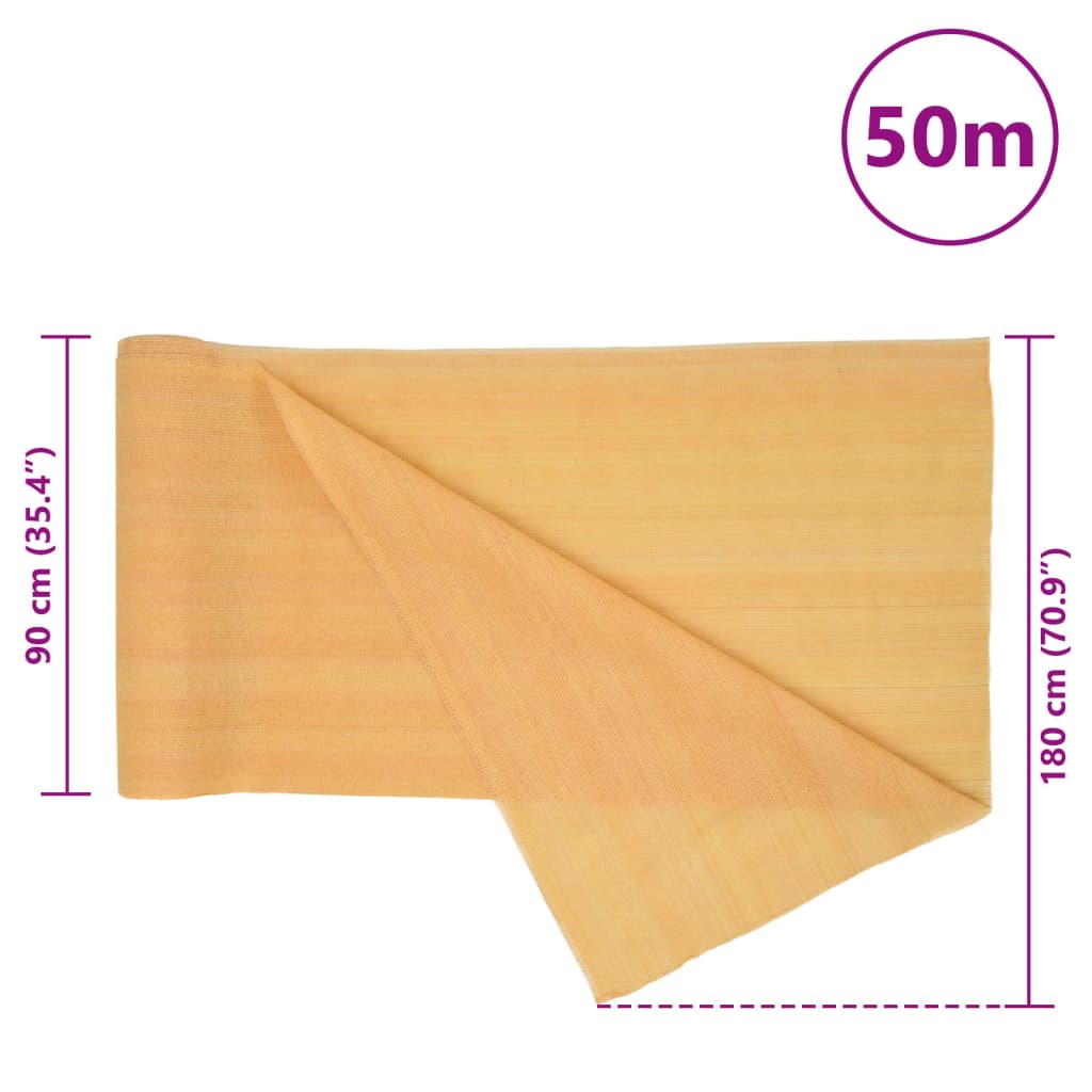 vidaXL Privatumo suteikiantis tinklelis, smėlio, 1,8x50m, HDPE