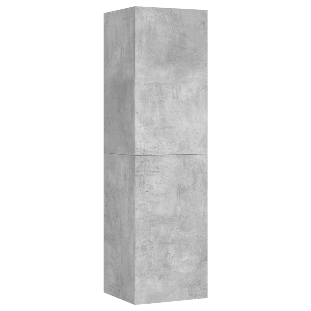 vidaXL Televizoriaus spintelių komplektas, 4 dalių, betono, mediena