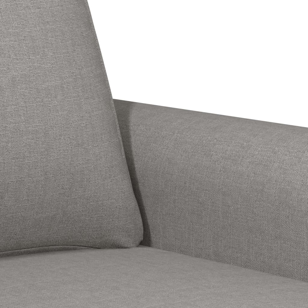 vidaXL Dvivietė sofa, šviesiai pilkos spalvos, 120cm, audinys