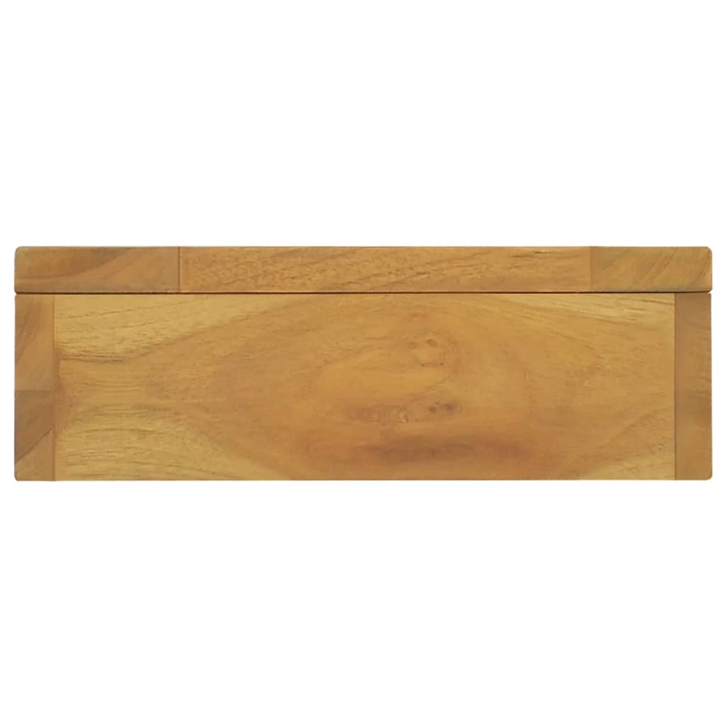 vidaXL Veidrodinė spintelė, 30x10x40cm, tikmedžio medienos masyvas
