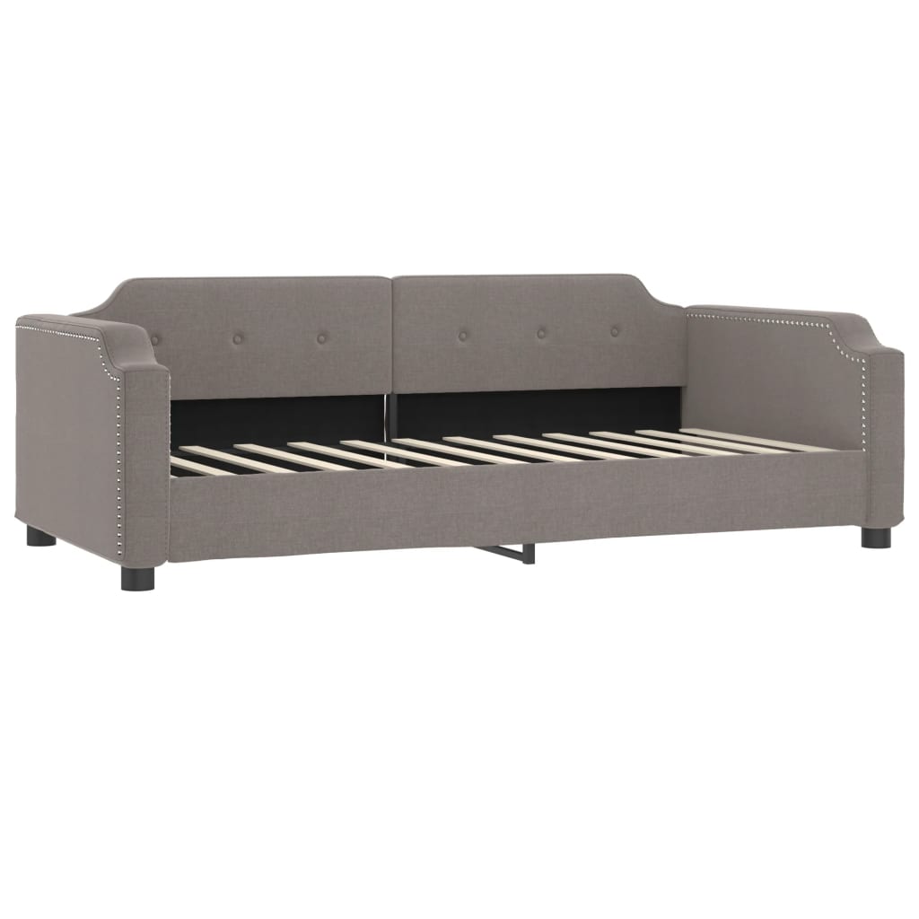 vidaXL Sofa, taupe spalvos, 100x200cm, audinys