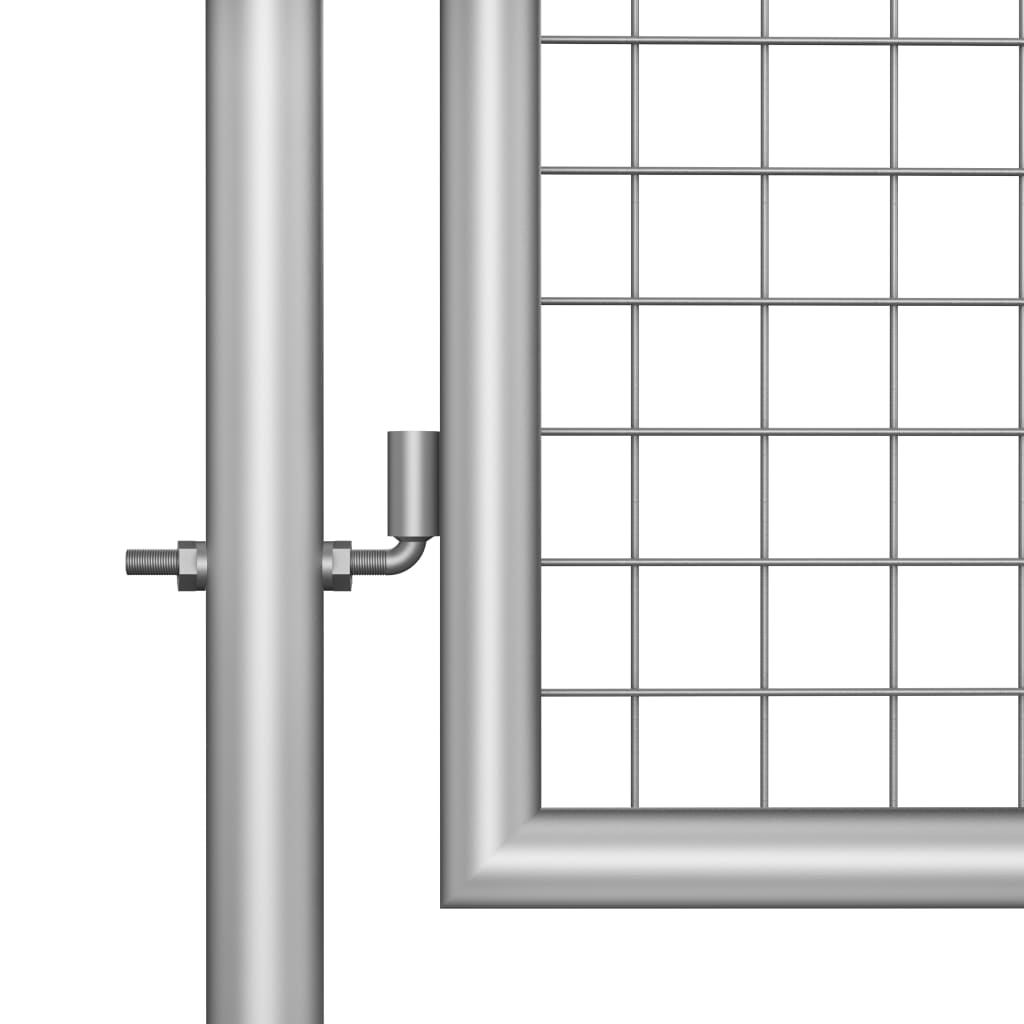 vidaXL Sodo vartai, sidabrinės sp., 105x250cm, galvanizuotas plienas