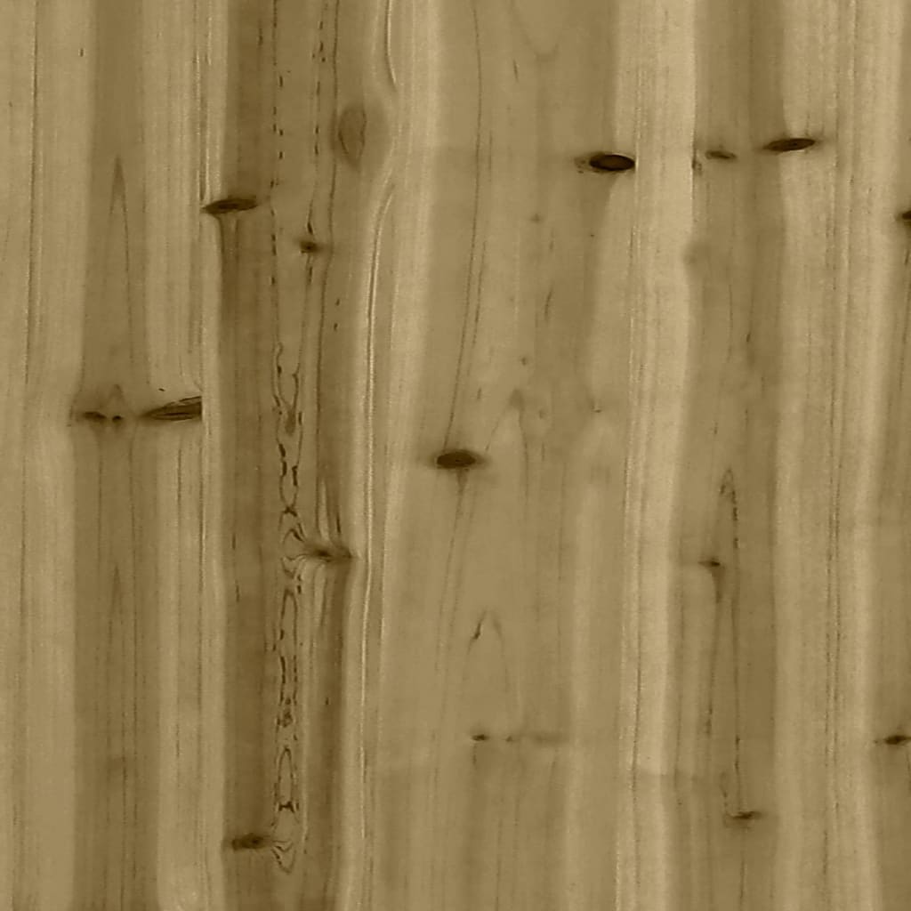 vidaXL Sodo lovelis, 110x40x72cm, impregnuota pušies mediena