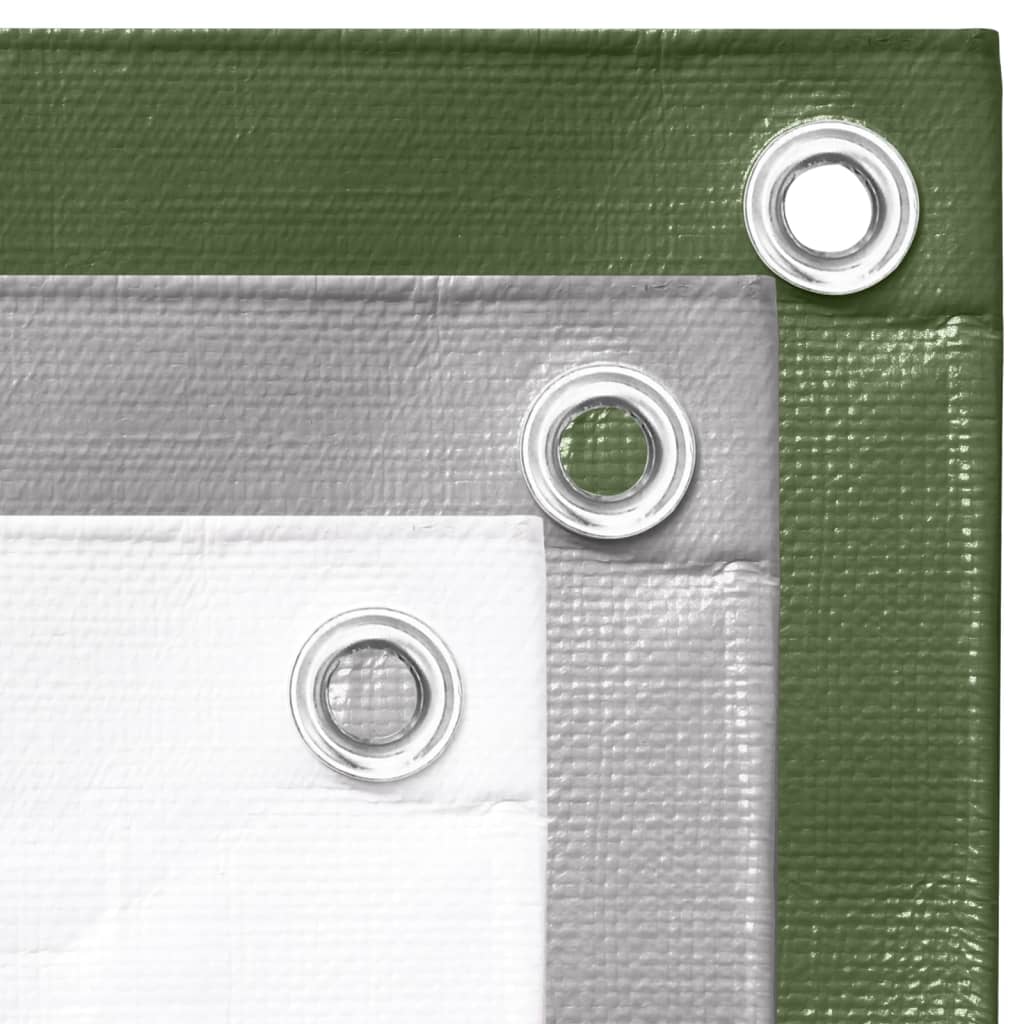 vidaXL Tentas, žalios spalvos, 6x12m, 260g/m², HDPE