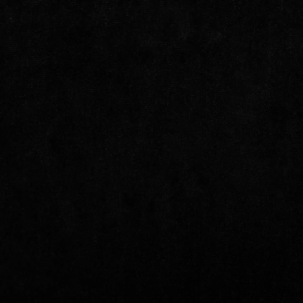 vidaXL Lova šunims, juodos spalvos, 95x55x30cm, aksomas