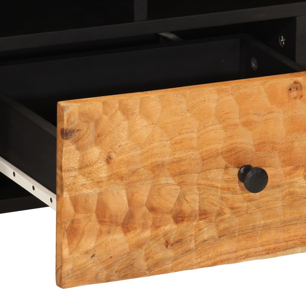 vidaXL Televizoriaus spintelė, 100x33x46cm, akacijos medienos masyvas