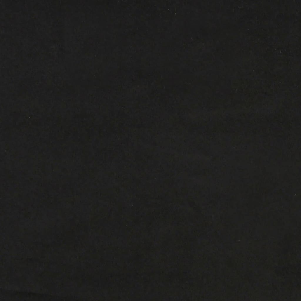 vidaXL Trivietė sofa su pagalvėlėmis, juodos spalvos, 180cm, aksomas