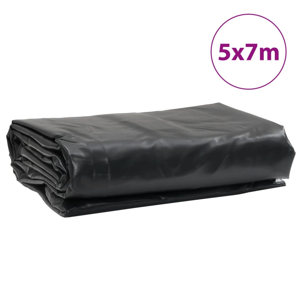 vidaXL Tentas, juodos spalvos, 5x7m, 650g/m²