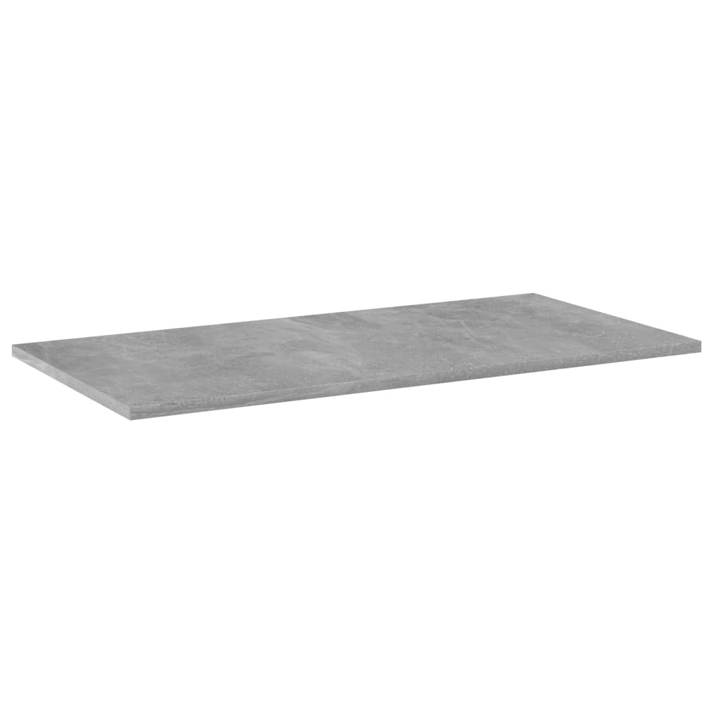 vidaXL Knygų lentynos plokštės, 4vnt., betono pilkos, 80x40x1,5cm, MDP