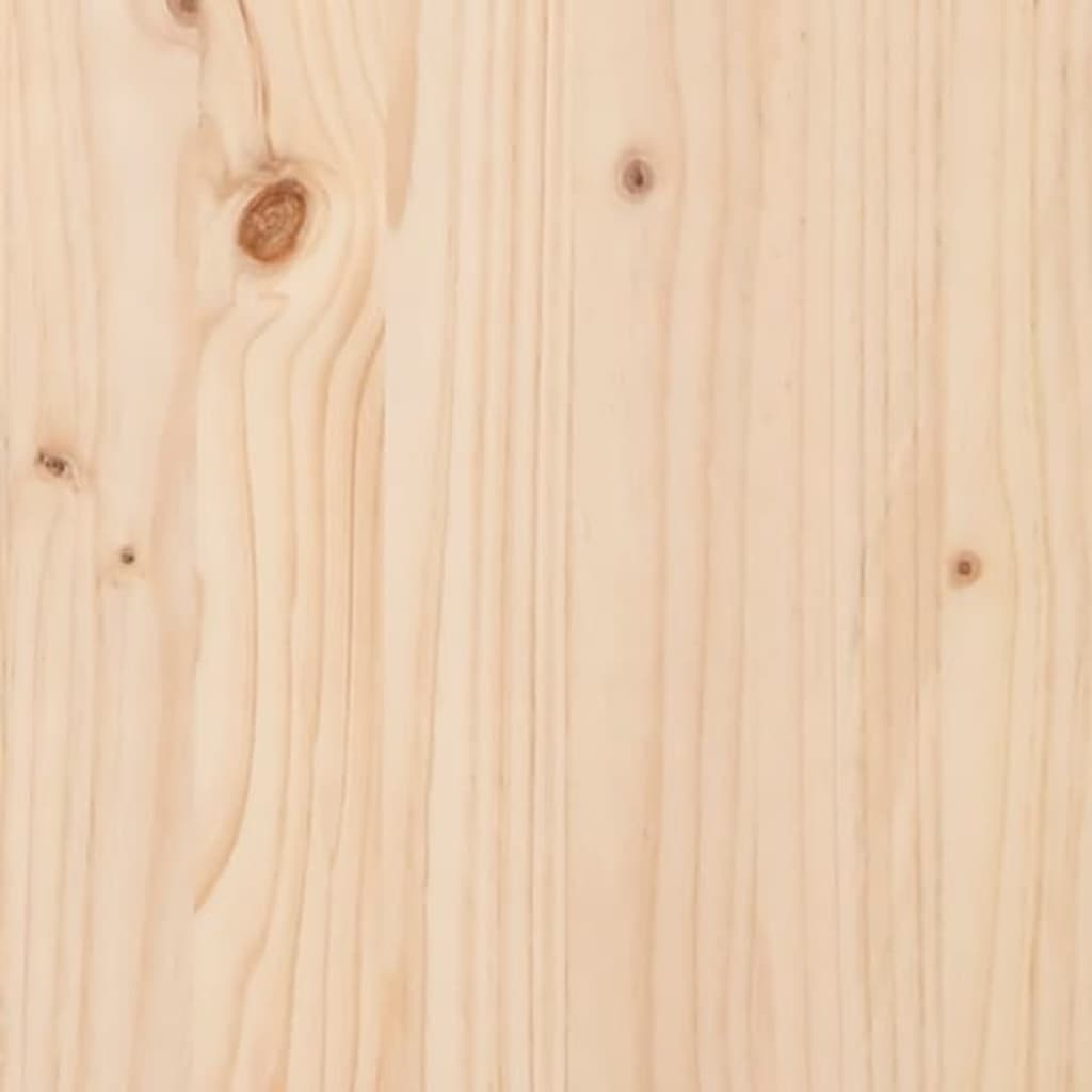 vidaXL Lovelis su lentyna, 82,5x54x81cm, pušies medienos masyvas