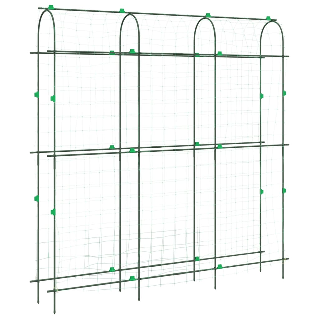 vidaXL Sodo grotelės vijokliniams augalams, 181x31x182,5cm, plienas