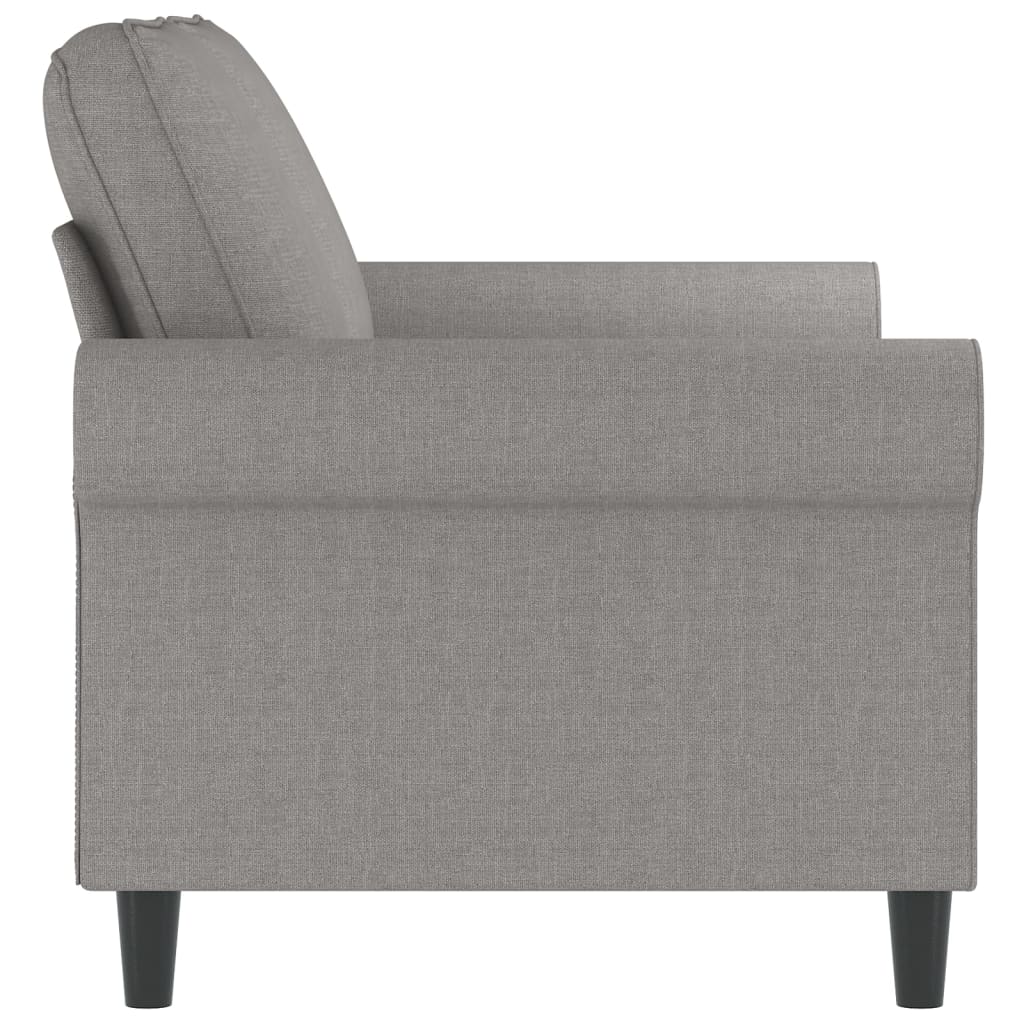 vidaXL Dvivietė sofa, šviesiai pilkos spalvos, 120cm, audinys