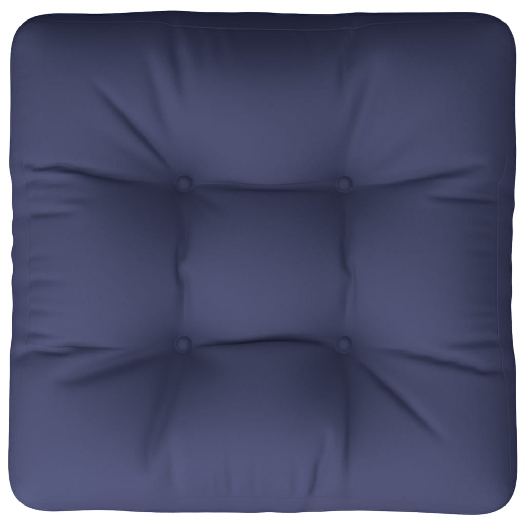 vidaXL Paletės pagalvėlė, tamsiai mėlyna, 60x61,5x10cm, audinys