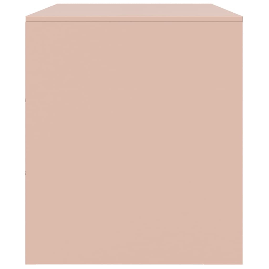 vidaXL Televizoriaus spintelė, rožinės spalvos, 99x39x44cm, plienas
