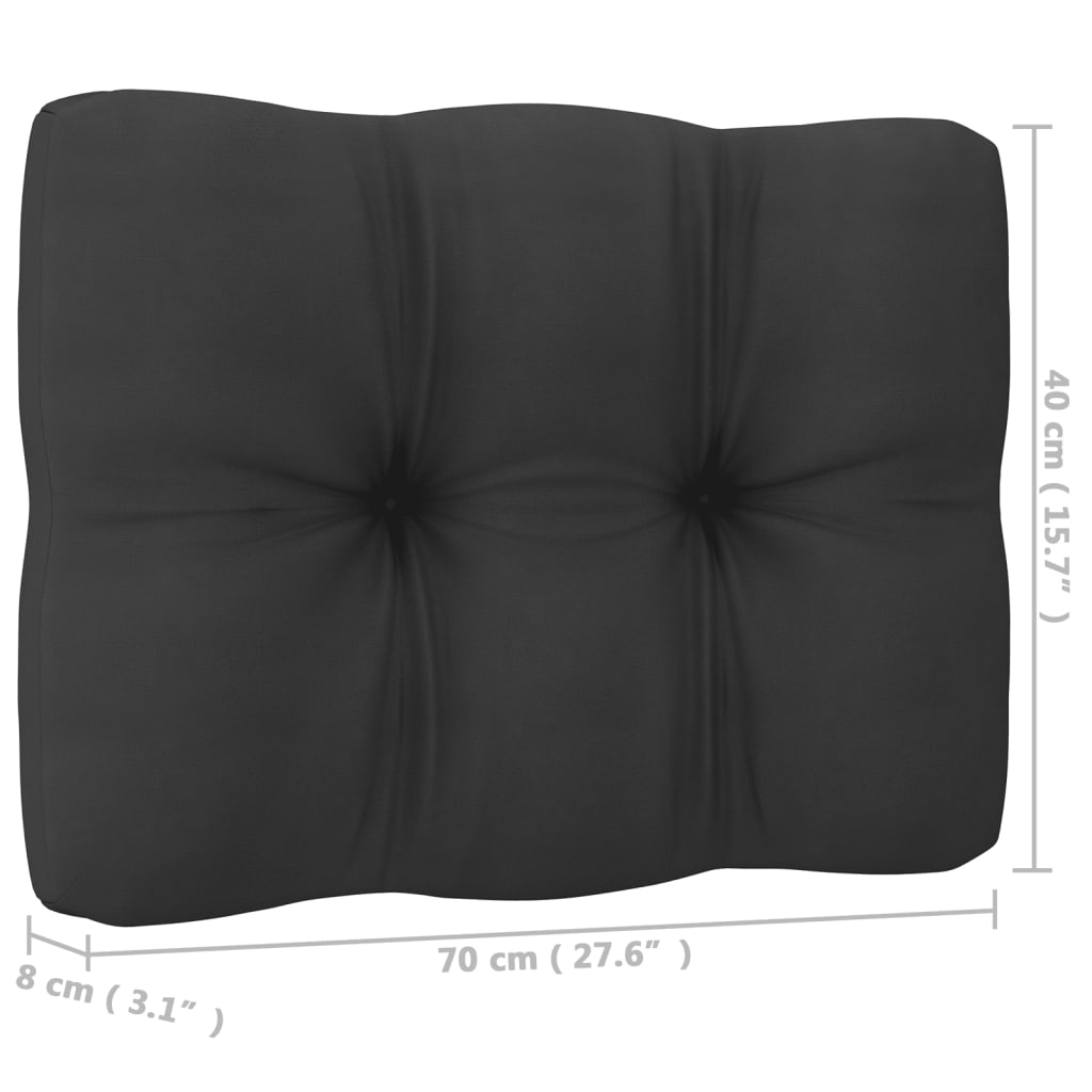 vidaXL Sodo komplektas su pagalvėlėmis, 12 dalių, baltas, pušis