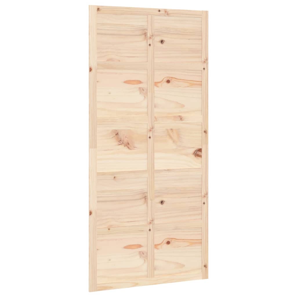 vidaXL Tvarto durys, 100x1,8x214cm, pušies medienos masyvas