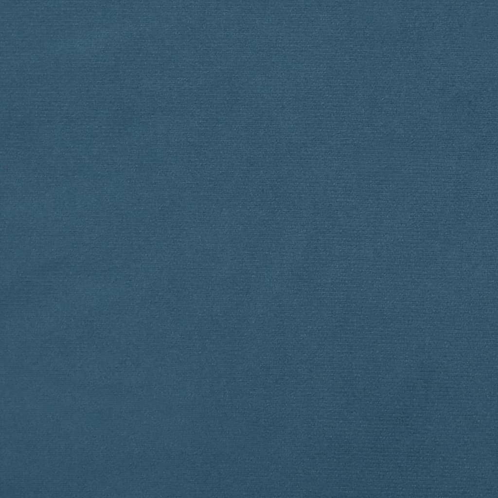 vidaXL Galvūgalis su auselėmis,tamsiai mėlynos,93x16x118/128cm,aksomas