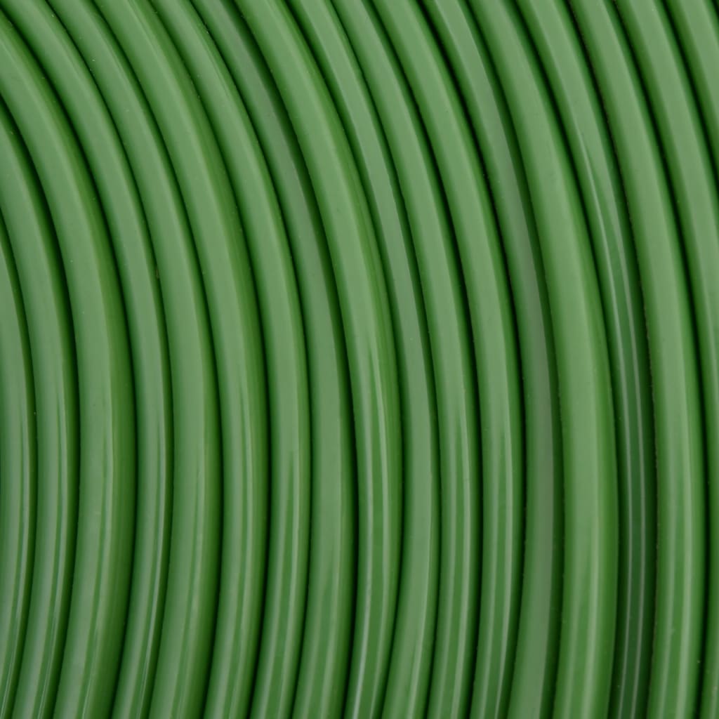 vidaXL Trijų žarnelių purkštuvo žarna, žalios spalvos, 22,5cm, PVC