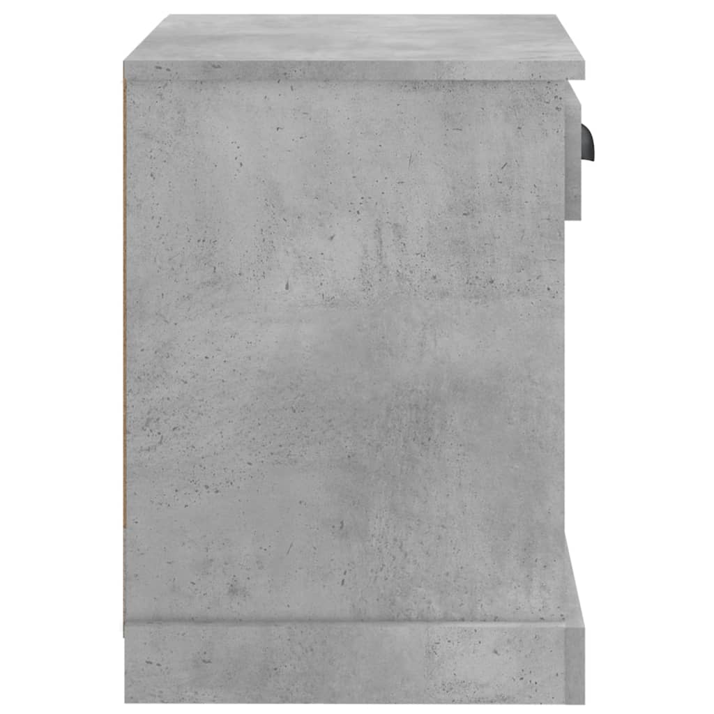 vidaXL Naktinės spintelės, 2vnt., betono pilkos spalvos, 43x36x50cm