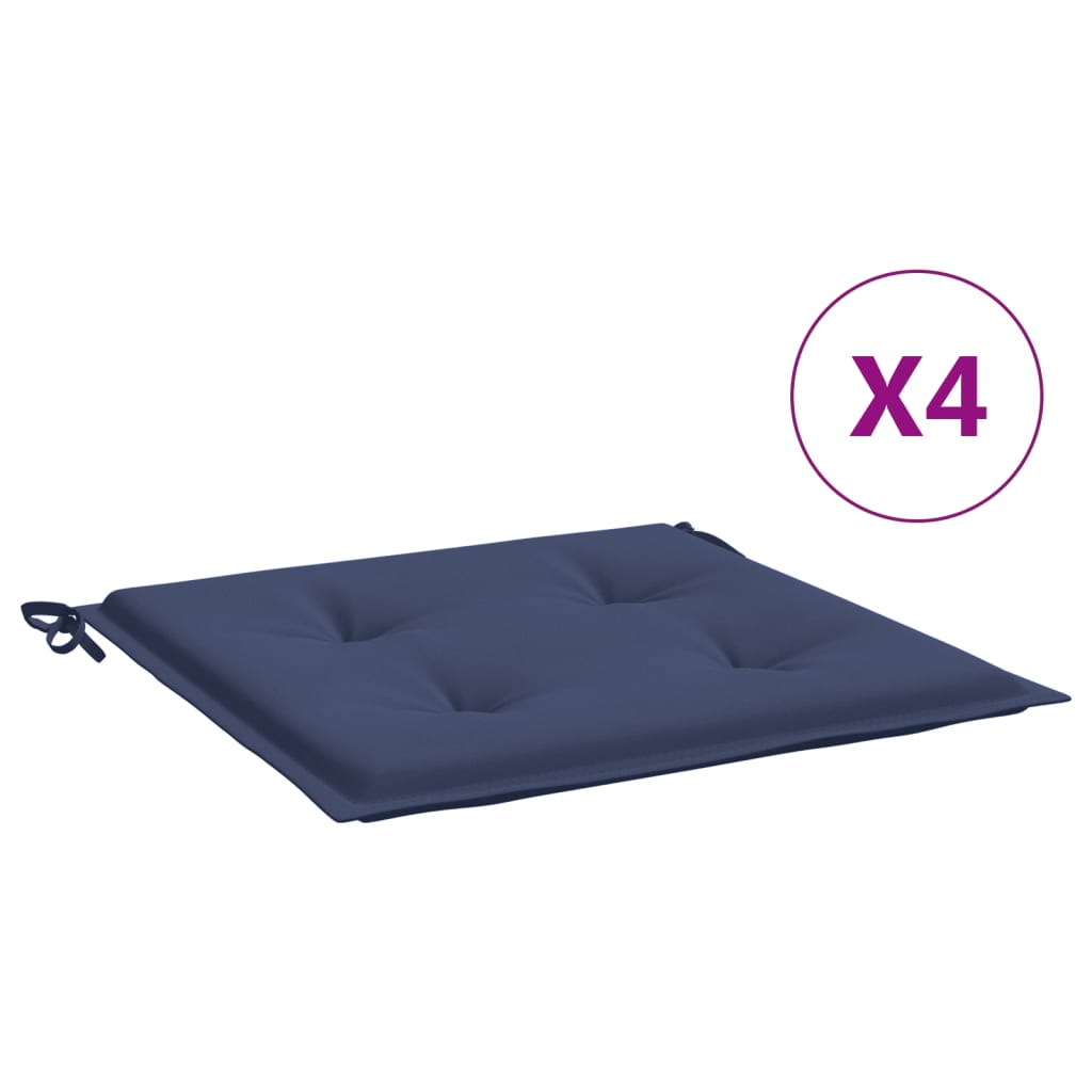 vidaXL Palečių pagalvėlės, 4vnt., mėlynos, 50x50x3cm, oksfordo audinys