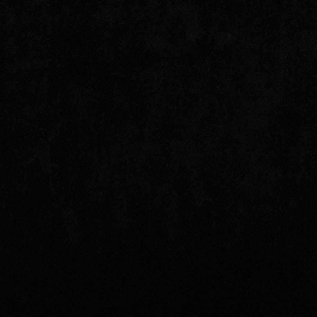 vidaXL Lova šunims, juodos spalvos, 66x40x45cm, aksomas