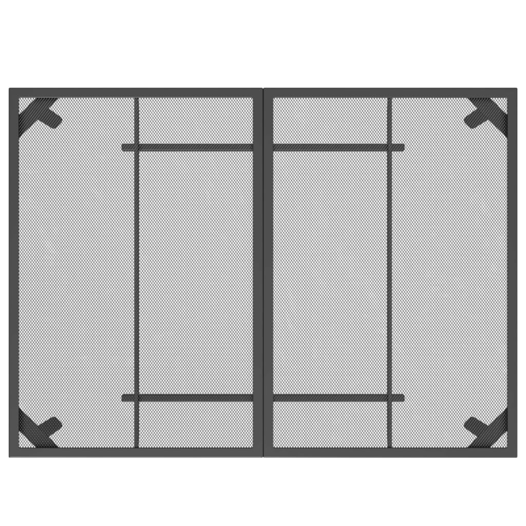 vidaXL Sodo stalas, antracito, 110x80x72cm, plienas, tinklelis