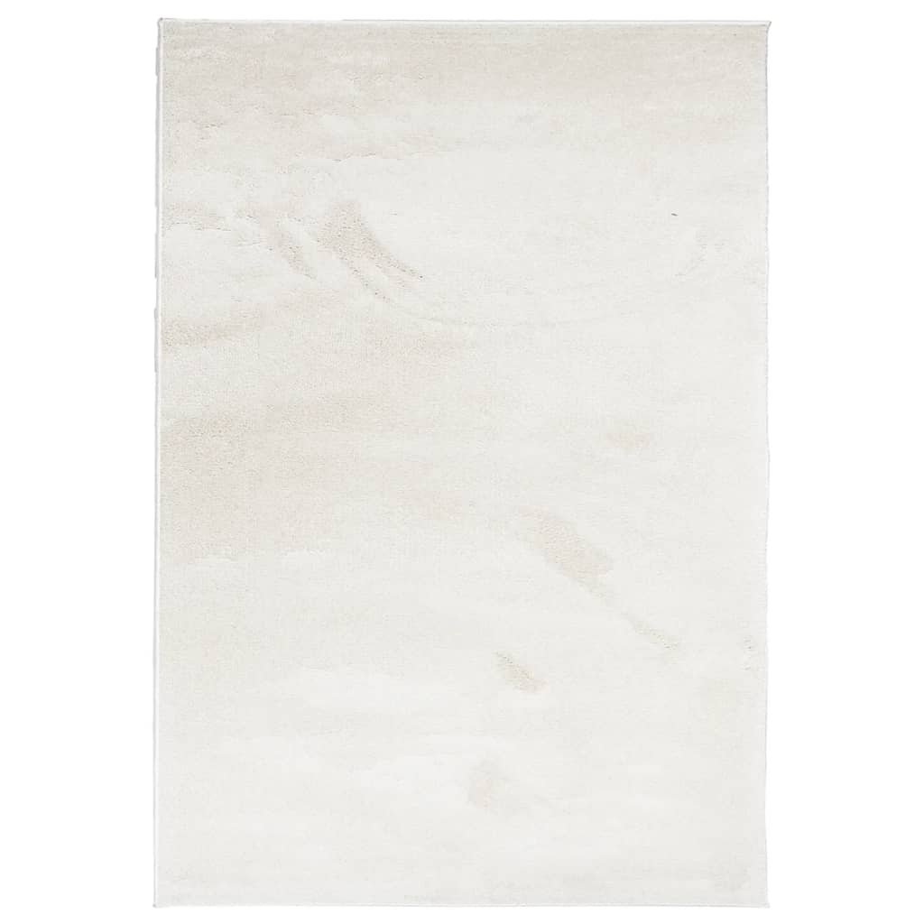 vidaXL Kilimas OVIEDO, smėlio spalvos, 200x280cm, trumpi šereliai