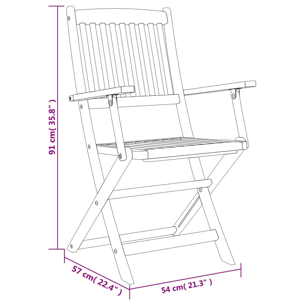 vidaXL Sodo valgomojo komplektas, 5 dalių, akacijos medienos masyvas