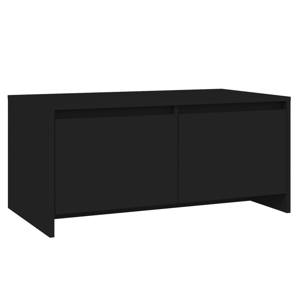 vidaXL Kavos staliukas, juodos spalvos, 90x50x41,5cm, apdirbta mediena
