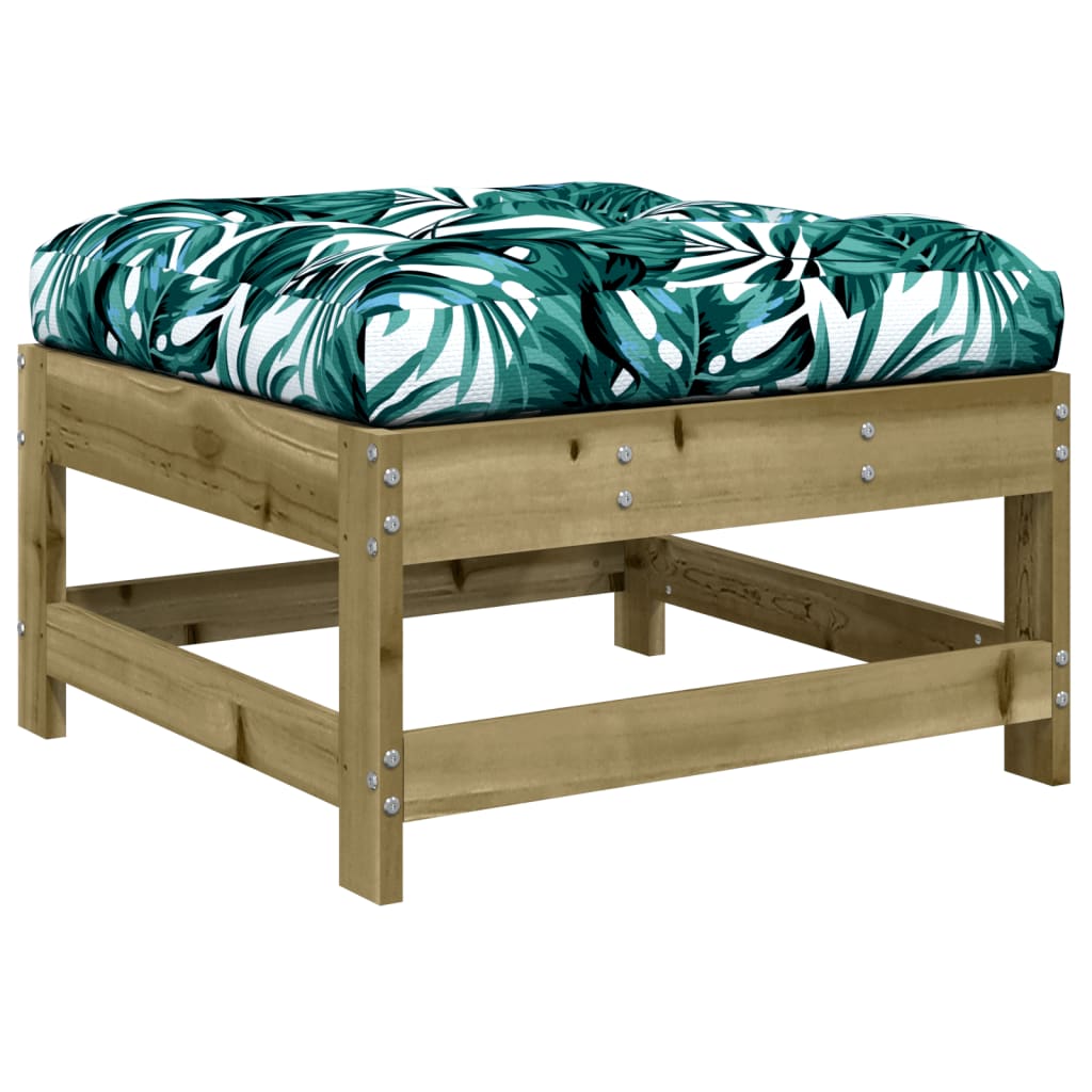 vidaXL Sodo pakoja su pagalvėle, impregnuota pušies mediena