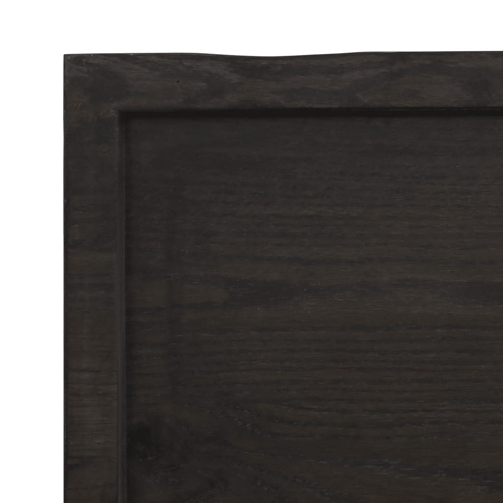 vidaXL Vonios stalviršis, tamsiai rudas, 160x60x(2-6)cm, mediena