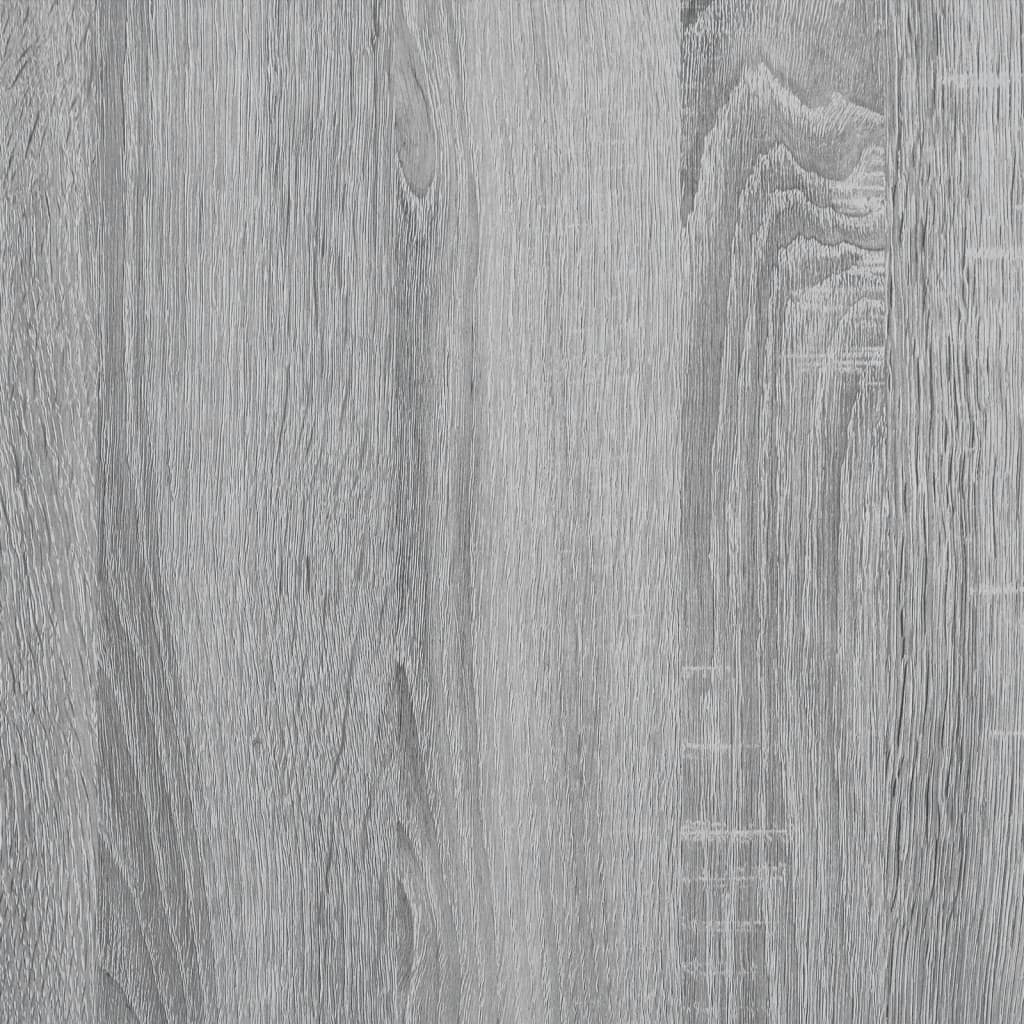 vidaXL Šoninis staliukas, pilkas ąžuolo, 50x30x50cm, apdirbta mediena